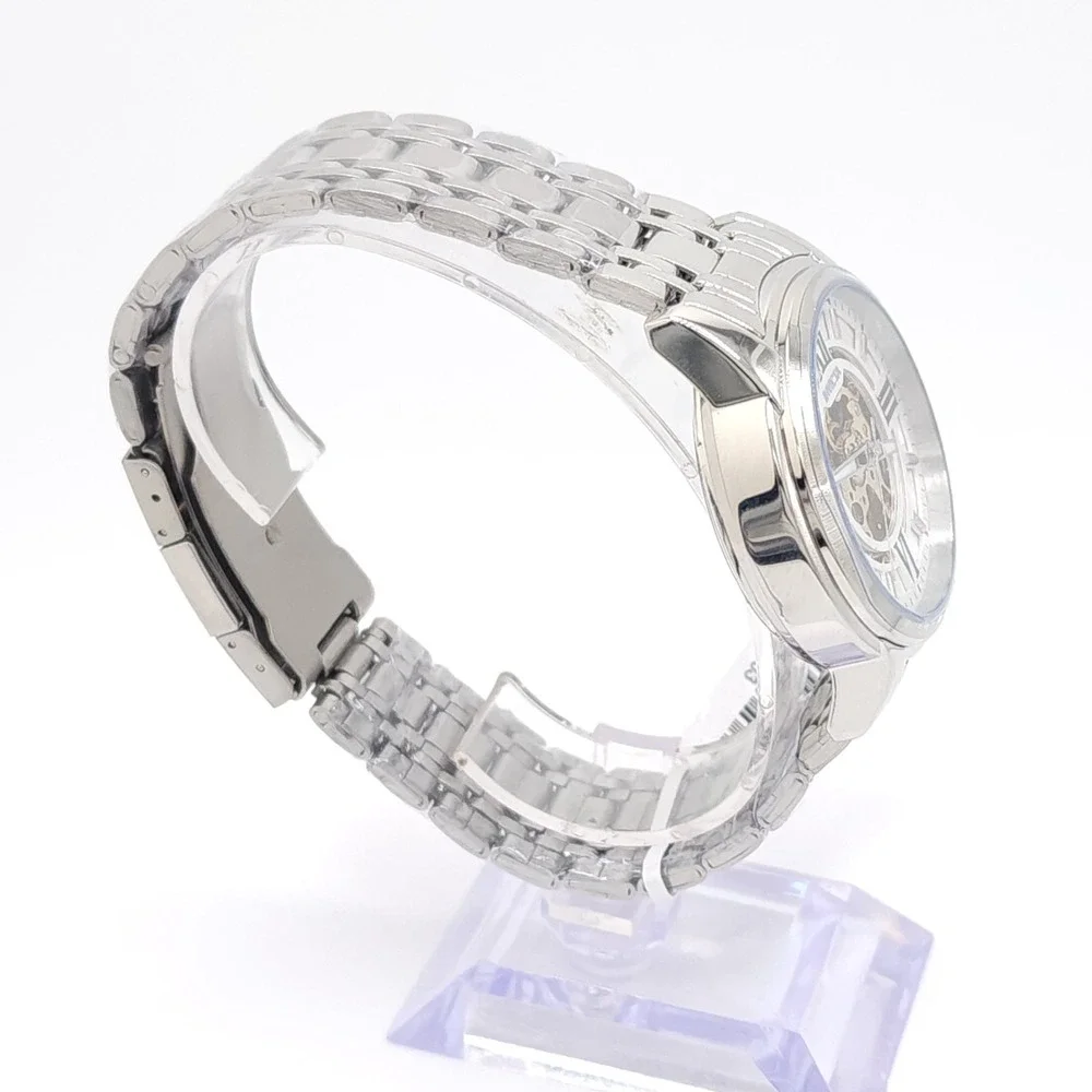 Invicta Objet D Art 69133 Men's Automatic Skeleton Silver Watch 41mm New